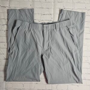Under Armour Mens Performance Golf Pants Grey Straight Leg 36/32 Stretch